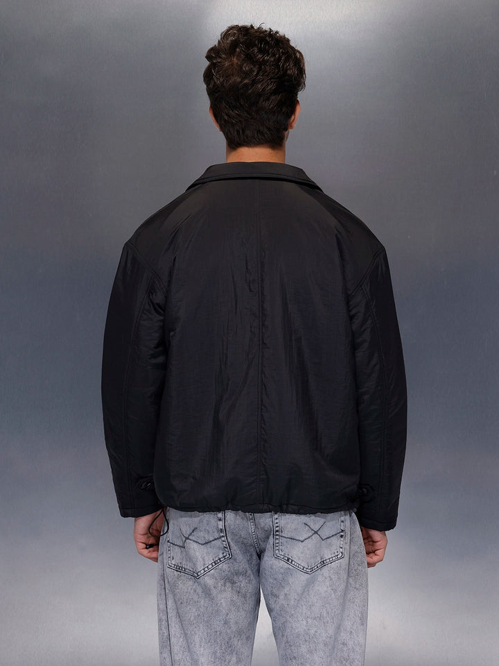 Minimal Black Lightweight Jacket | Black