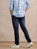 Casual Heavy Fade Slim Fit Jeans | Blue