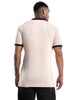 Solid Beige Tipping Polo T-Shirt