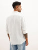 Solid Slim Fit Full Sleeve Shirt | White