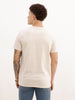 Slim Fit Embroidered Patch Detail T-Shirt | Beige | WTS02HSSL1374S