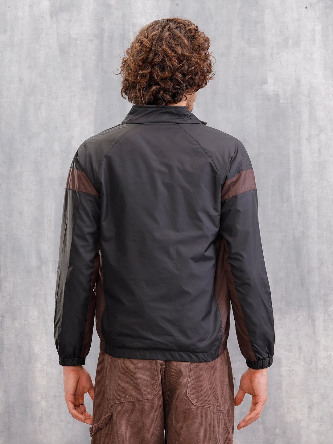 Soild Casual Bomber Jacket | Black