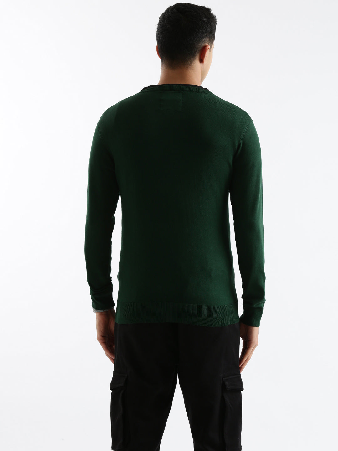 Solid Wool Pullover Sweater