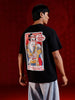 Oversized ramen graphic T-shirt | Black