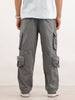 Loose Fit Cargo Trousers  | Dark Grey