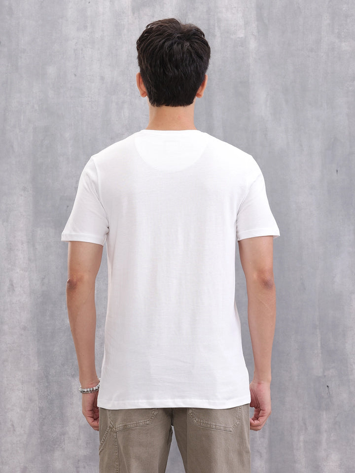 Solid Slim Fit T-Shirt | White