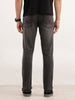 Solid Slim Fit Denim Jeans  | Dark Grey