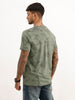 Slim Fit Placement Puffer Printed T-Shirt | Green