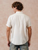 Solid Linen Blend Slim Fit Shirt | Ecru
