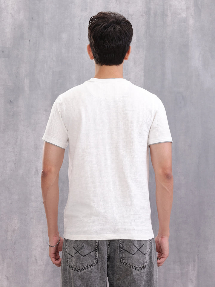 Solid Slim Fit T-Shirt | White