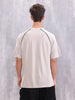 Raglan Sleeve Sporty Look Oversized Fit T-shirt With Patch Pocket | Grey