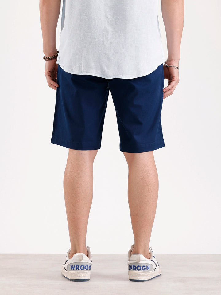 Classic Slim Fit Shorts   |  Navy Blue