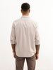 Solid Slim Fit Full Sleeve Shirt | Grey