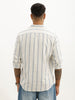 Classic Slim Fit Striped Shirt | Off White