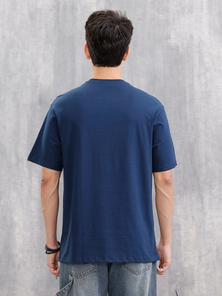 Solid Oversized T-Shirt | Blue
