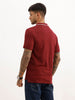 Solid Tipping Collar Polo T-Shirt | Rust | WWTS279F