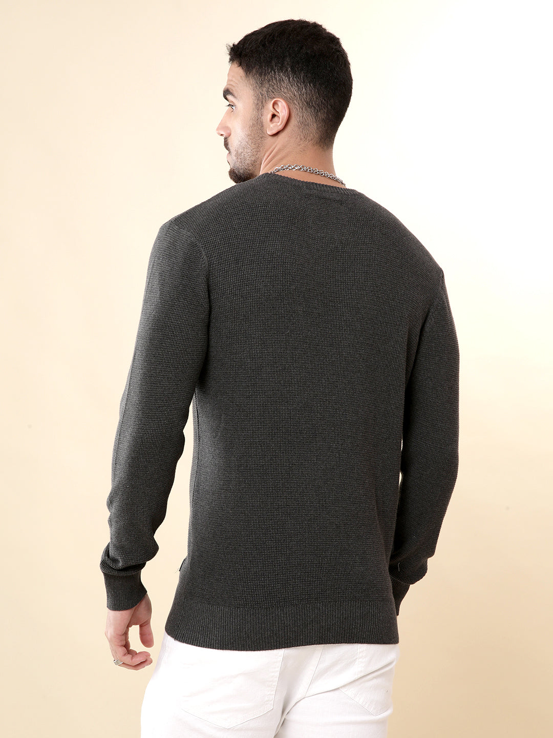 Evolved Knitted Grey Sweater