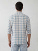 Classic Slim Fit Checkered Shirt | Blue