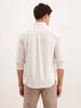 Comfort Fit Cut & Sew Checkered Shirt | Off White