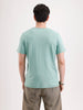 Solid Flock Printed T-Shirt  | Green