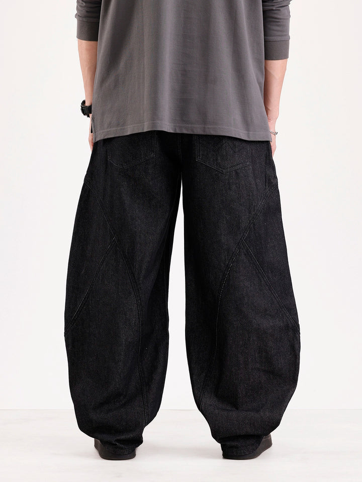 Classic Baloon Fit Jeans   |  Black