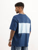Classic Oversized Placement Printed T-Shirt | Dark Blue