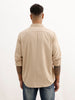 Solid Regular Fit Full Sleeve Shirt | Khaki