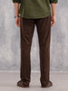 Straight Fit Cotton Stretch Chino I Brown