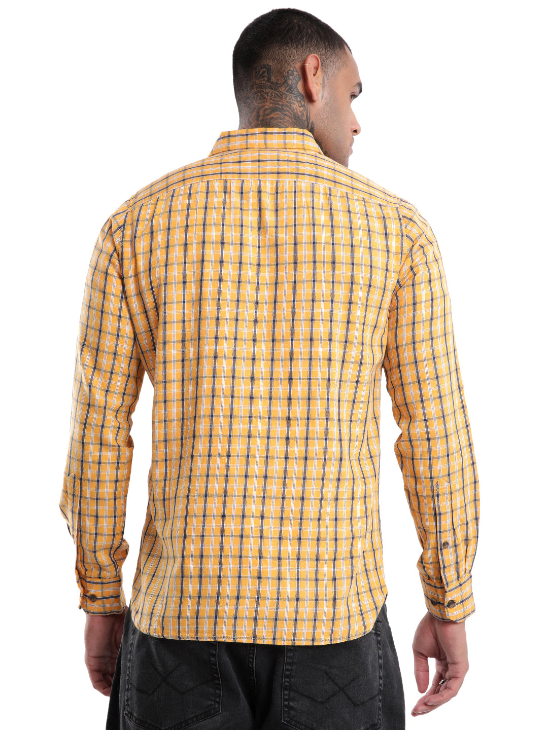 Urban Yellow Checkered Shirt