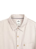 Solid Off White Slim Fit Casual Shirt