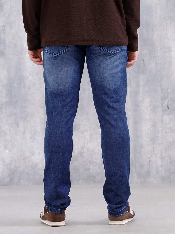 Men's Casual Straight Fit Jeans | Dark Stone