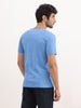 Slim Fit Placement Printed T-Shirt | Blue