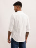 Solid Regular Fit Full Sleeve Shirt | White