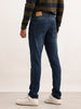 Slim Fit Faded Denim Jeans | Dark Blue