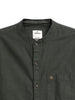 Olive Mandarin Collar Regular Shirt