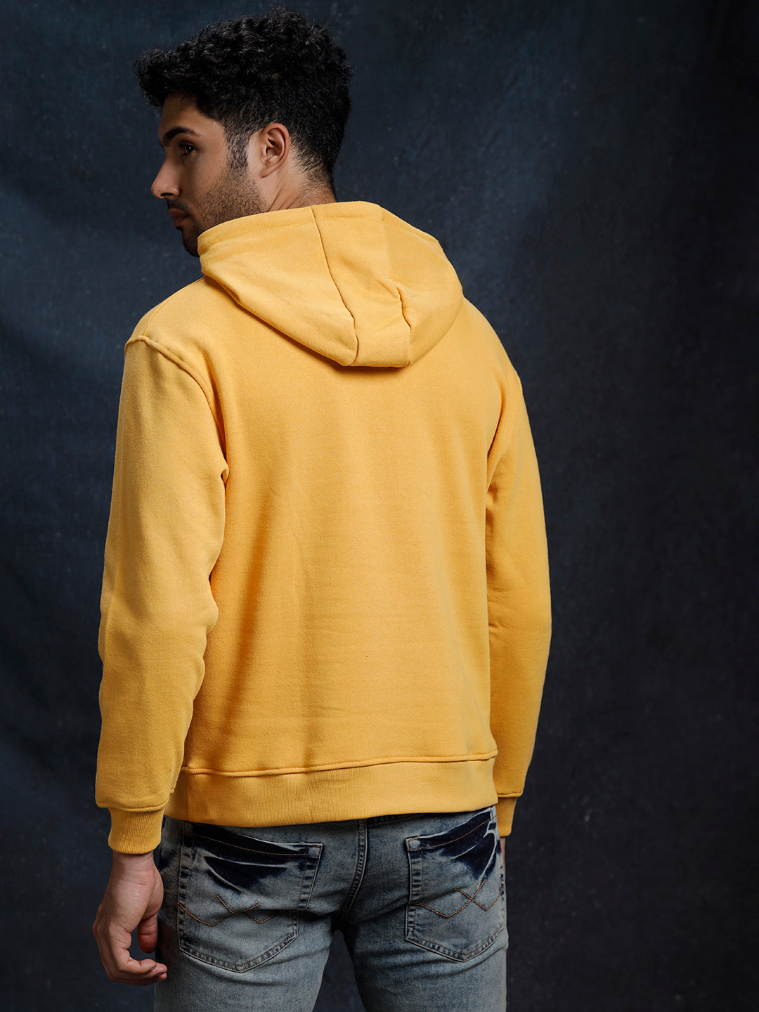 Urban Classic Solid Yellow Hoodie