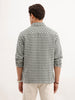 Comfort Fit Checkered Double Pocket Shirt  | Olive