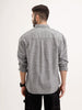 Oversized Plus Fit Printed Shirt | Black