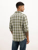 Slim Fit Checkered Full Sleeve Shirt | Green | WSH01FSSL7141W