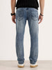Slim Fit Faded Denim Jeans | Light Blue