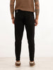 Solid Skinny Crop Fit Denim Jeans | Black