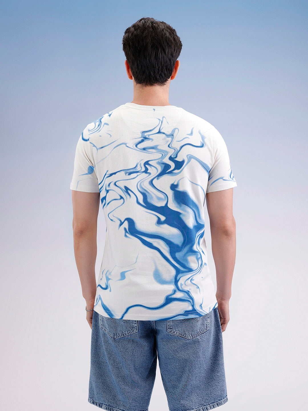 Slim Fit Classic Placement Printed T-Shirt  | Off White