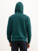 Classic Placement Printed Hooded Sweatshirt | Teal