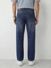 Faded Loose Fit Denim Jeans | Blue