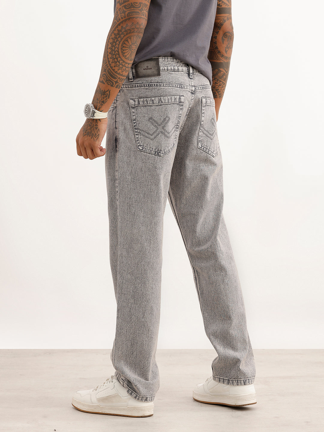 Classic Faded Anti Fit Denim | Grey