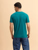 Placement Print Regular Fit T-Shirt | Dark Green