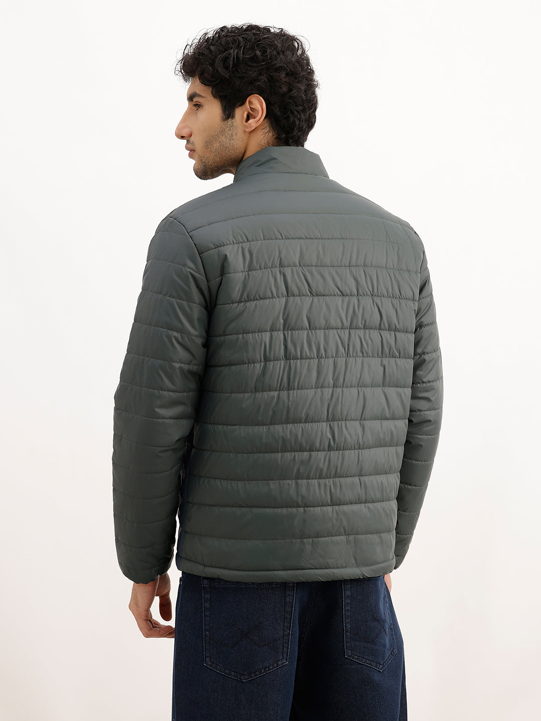 Classic Regular Fit Puffer Jacket | Multicolor