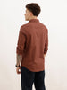 Solid Regular Fit Full Sleeve Shirt | Brown | WWSH0854MAZ