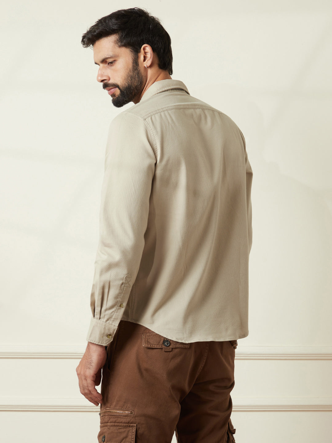 Slim Fit Double Pocket Shirt