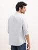 Slim Fit Striped Full Sleeve Shirt | Light Blue
